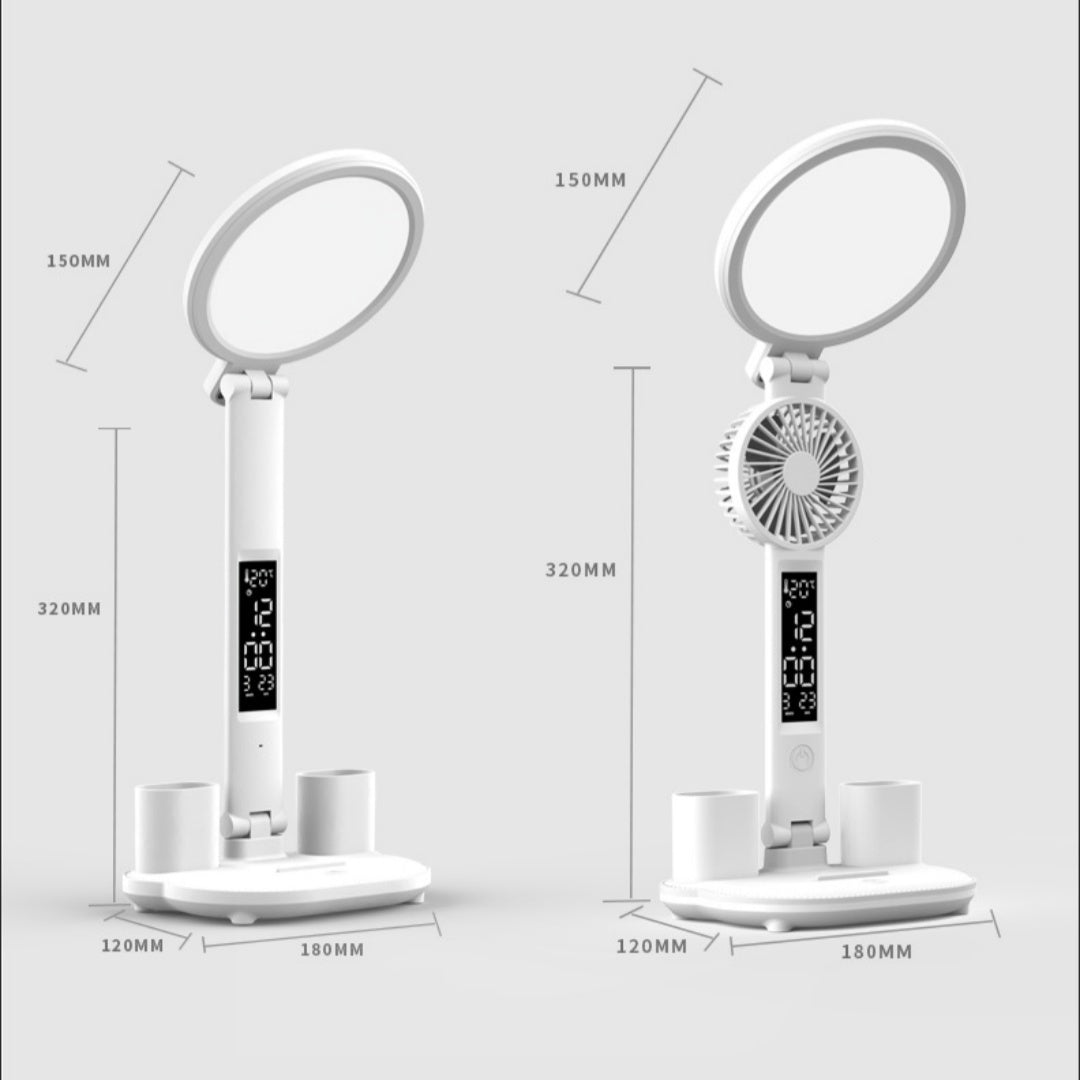 LED Clock Desk Lamp