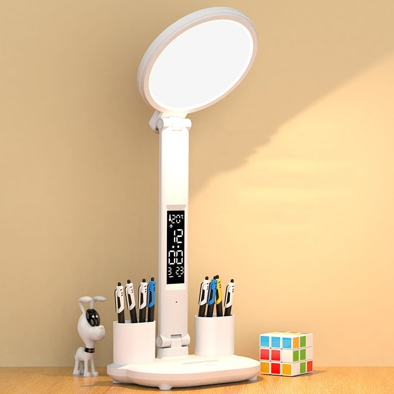LED Clock Desk Lamp
