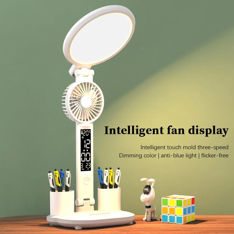 LED Clock Desk Lamp